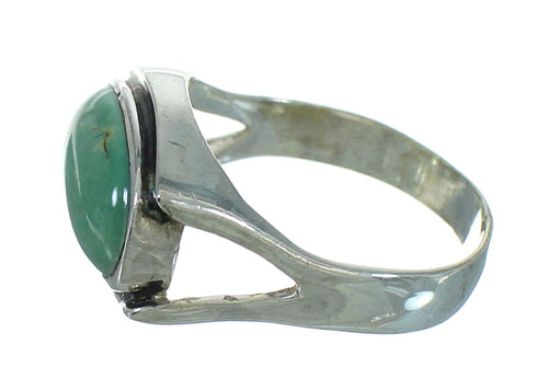 Turquoise Authentic Sterling Silver Southwestern Ring Size 6-3/4 RX87665